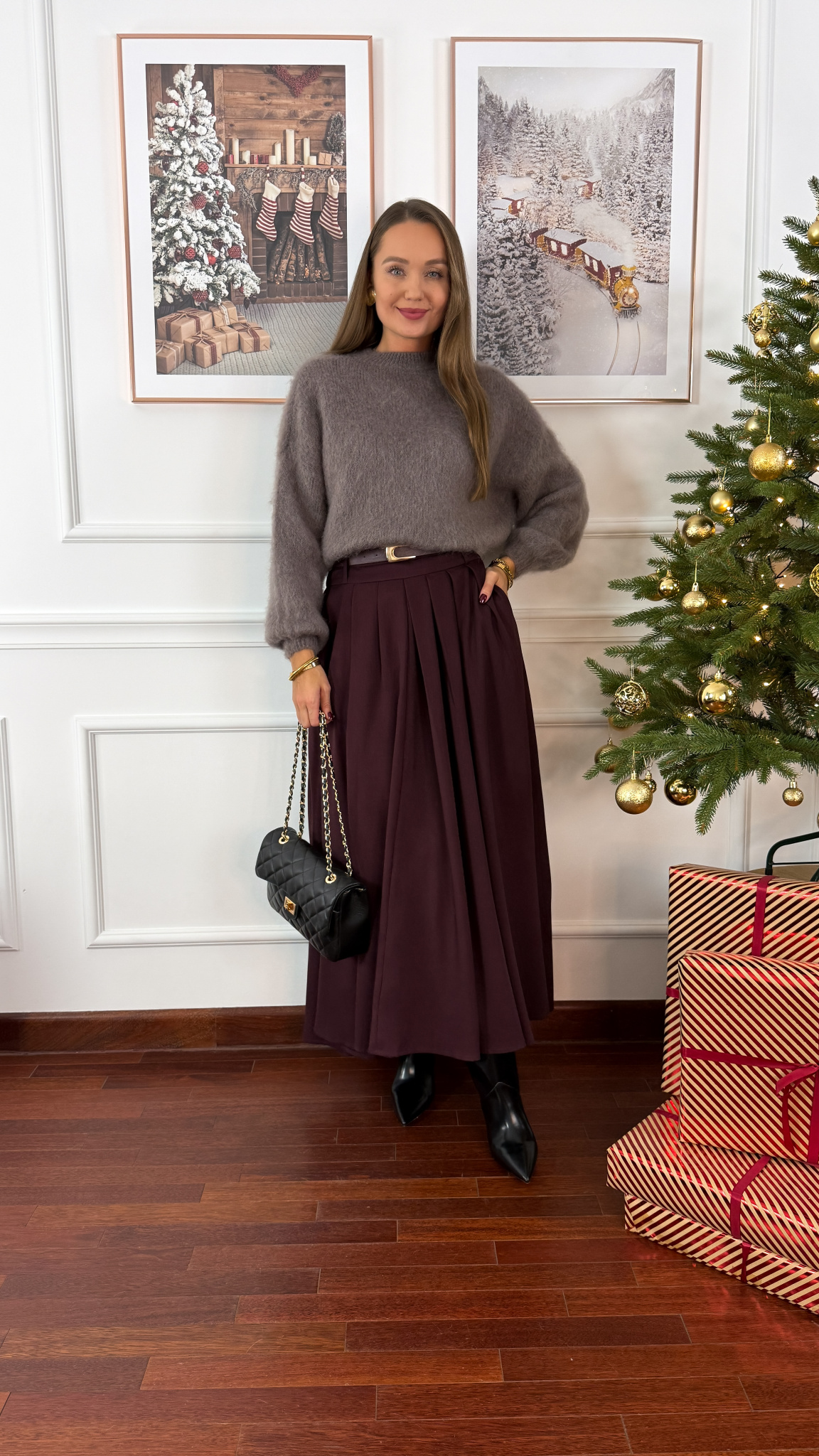 Sweter z wełną Viktoria taupe