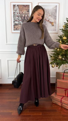 Sweter z wełną Viktoria taupe