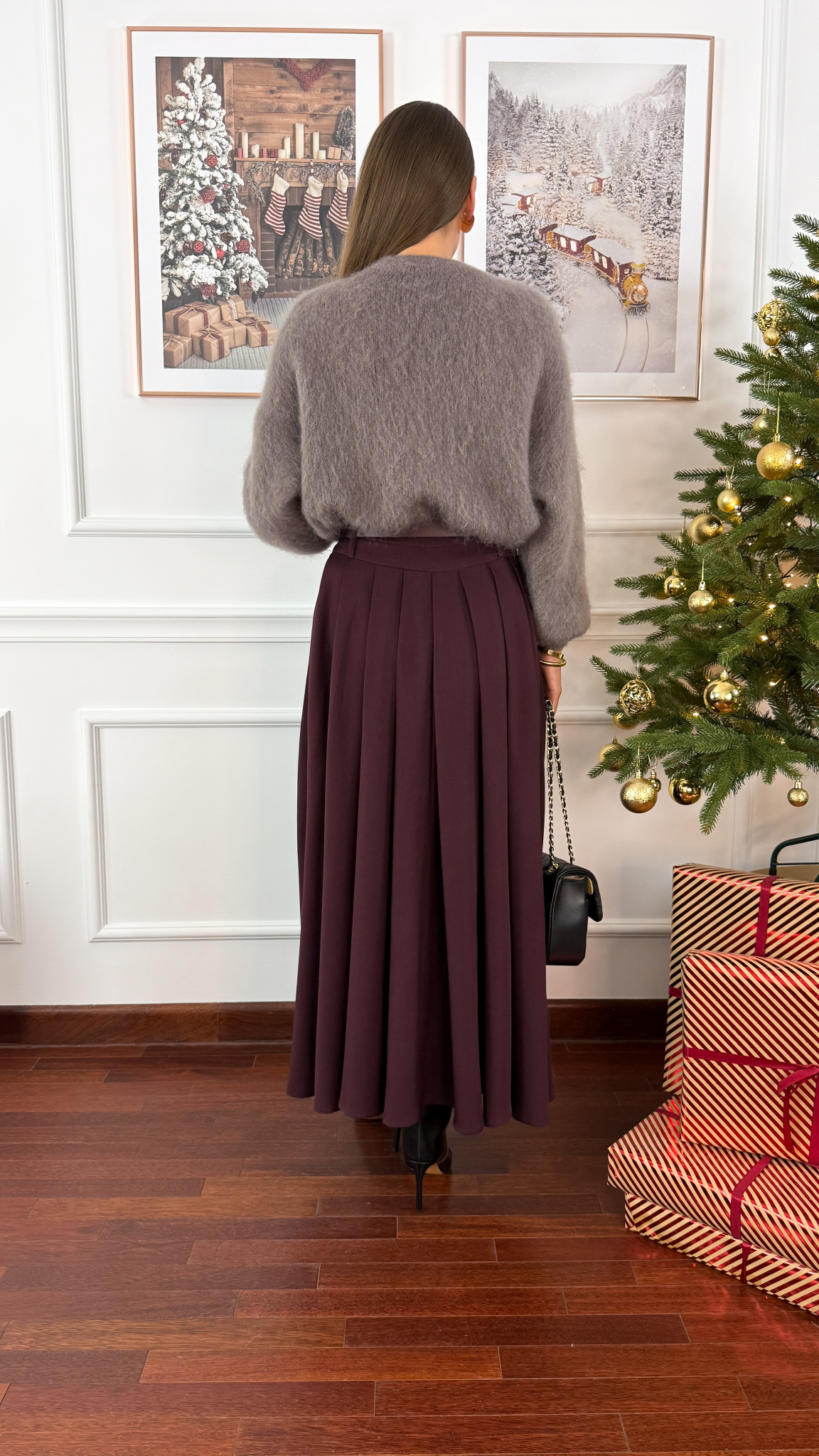 Sweter z wełną Viktoria taupe