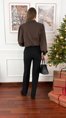 Bawełniana koszula Glow czekoladowa