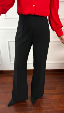 Wiskozowe spodnie Reyna czarne