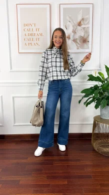 Spodnie extra-long Talen ciemny denim