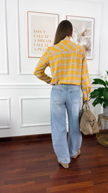 Spodnie Glisa barrel fit jasny denim