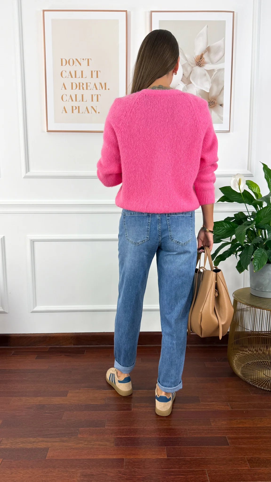 Alpakowy kardigan Nolia różowy