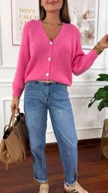 Spodnie mom fit Denly denim