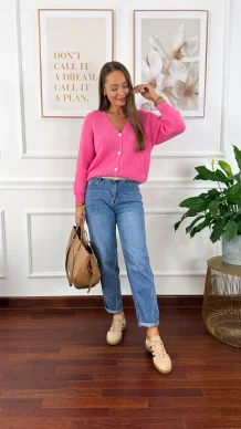 Spodnie mom fit Denly denim