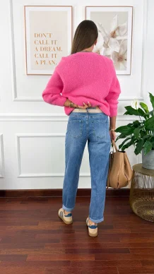 Spodnie mom fit Denly denim