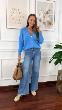 Spodnie wide-leg Terra denim