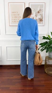 Spodnie wide-leg Terra denim
