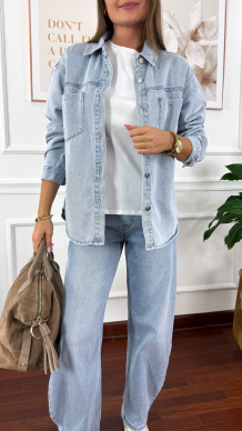 Koszula Tavia jasny denim