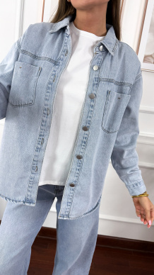 Koszula Tavia jasny denim