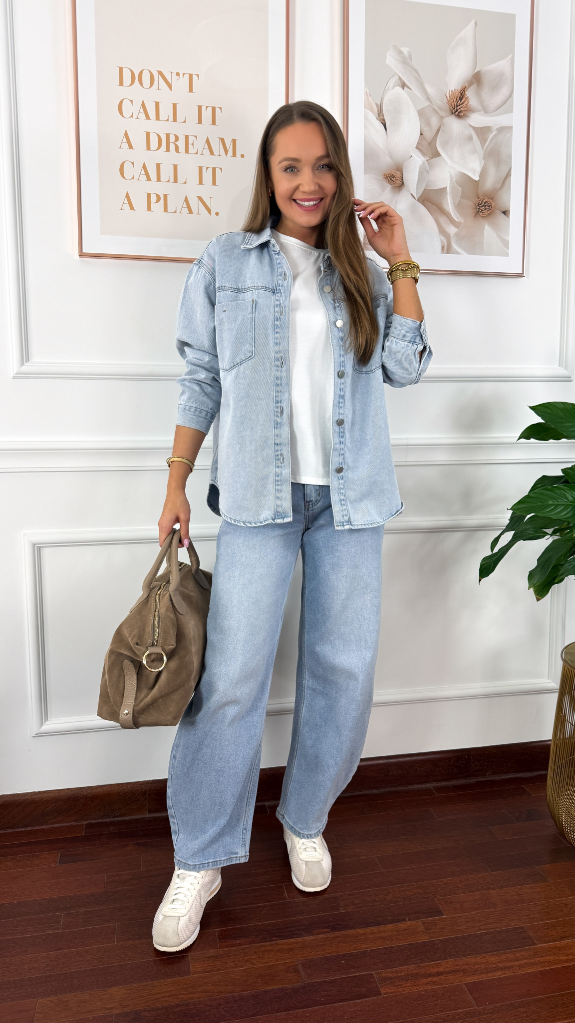 Koszula Tavia jasny denim