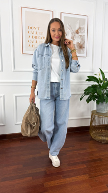 Koszula Tavia jasny denim