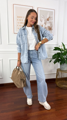 Koszula Tavia jasny denim