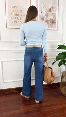 Bawełniana bluzka Talin błękitna