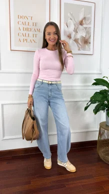 Bawełniana bluzka Talin różowa