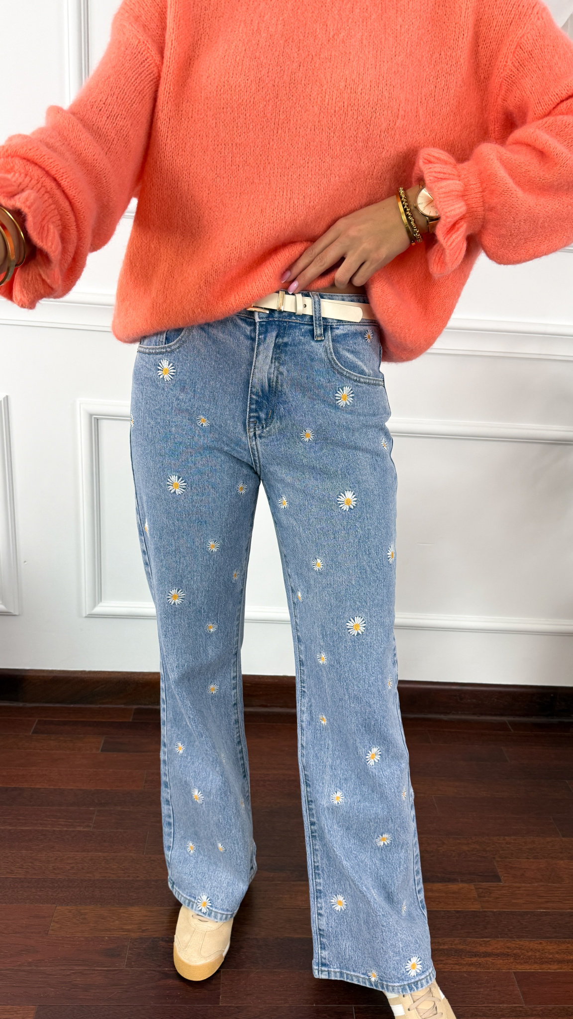 Spodnie Daisy wide leg denim