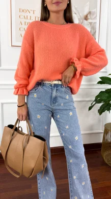 Spodnie Daisy wide leg denim