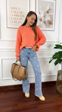 Spodnie Daisy wide leg denim