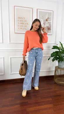 Spodnie Daisy wide leg denim
