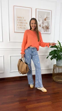 Spodnie Daisy wide leg denim