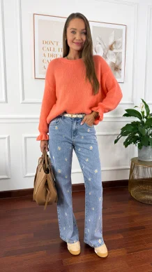 Spodnie Daisy wide leg denim