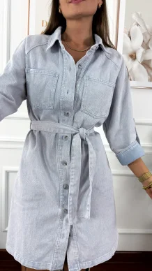 Sukienka Costa jasny denim