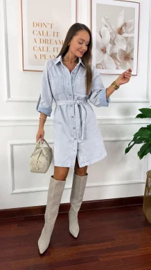 Sukienka Costa jasny denim