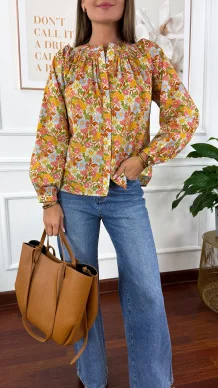 Bawełniana koszula Livia kwiaty