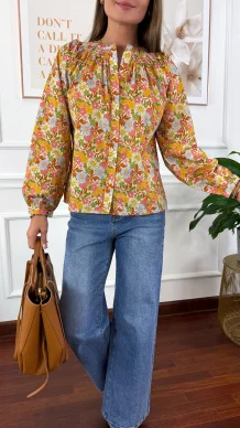 Bawełniana koszula Livia kwiaty