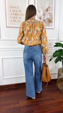 Bawełniana koszula Livia kwiaty