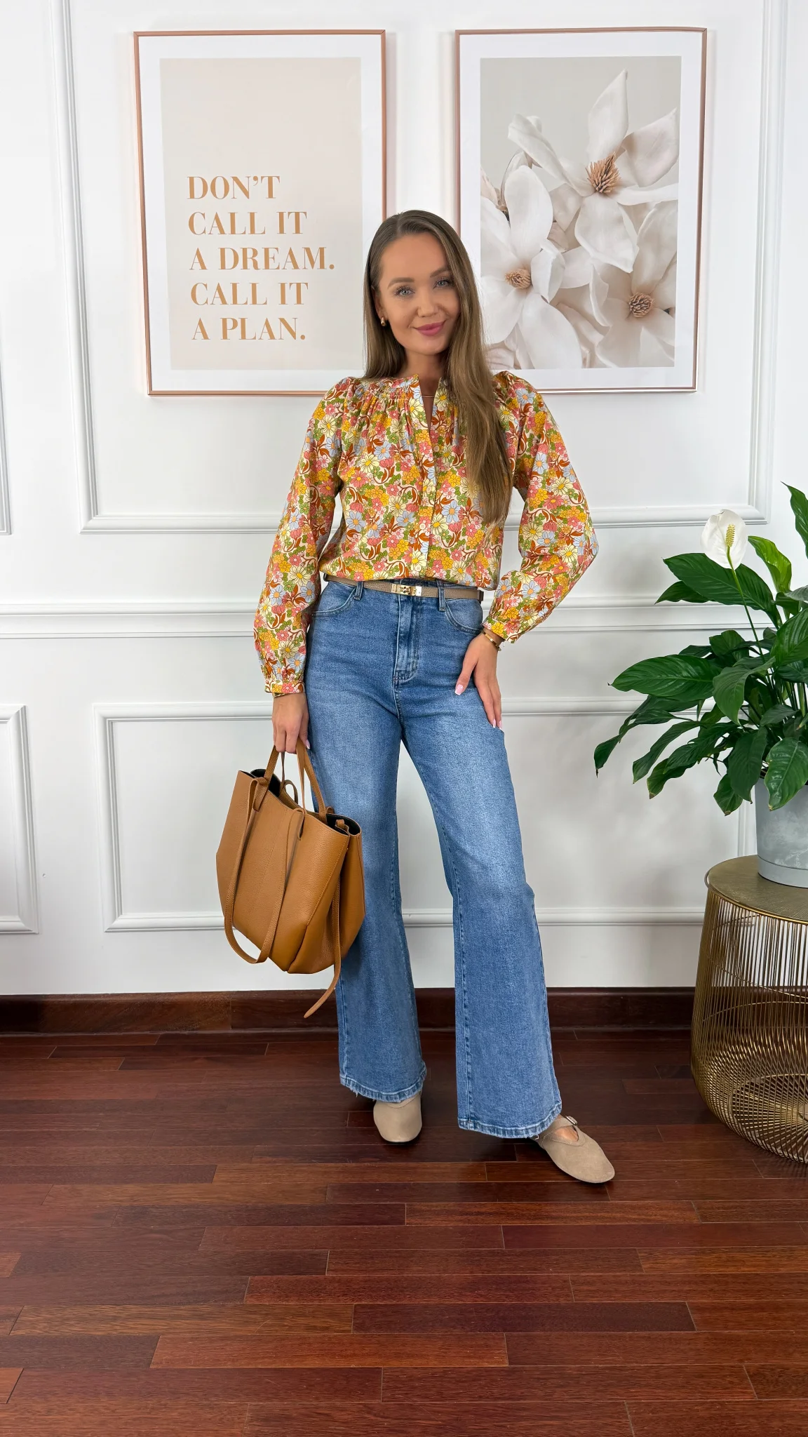 Bawełniana koszula Livia kwiaty