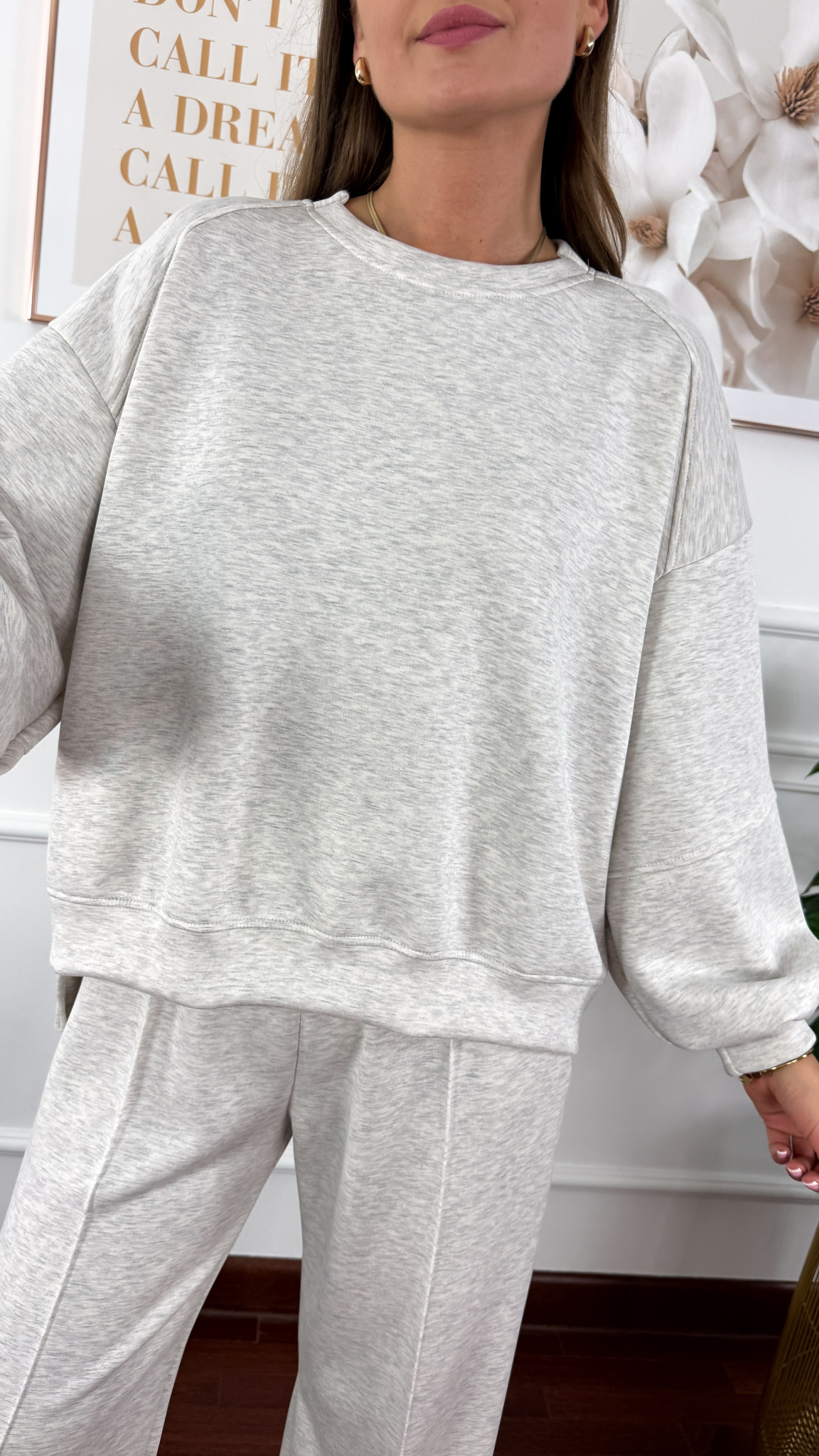 Wiskozowy komplet dresowy Adel szary