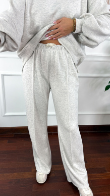 Wiskozowy komplet dresowy Adel szary