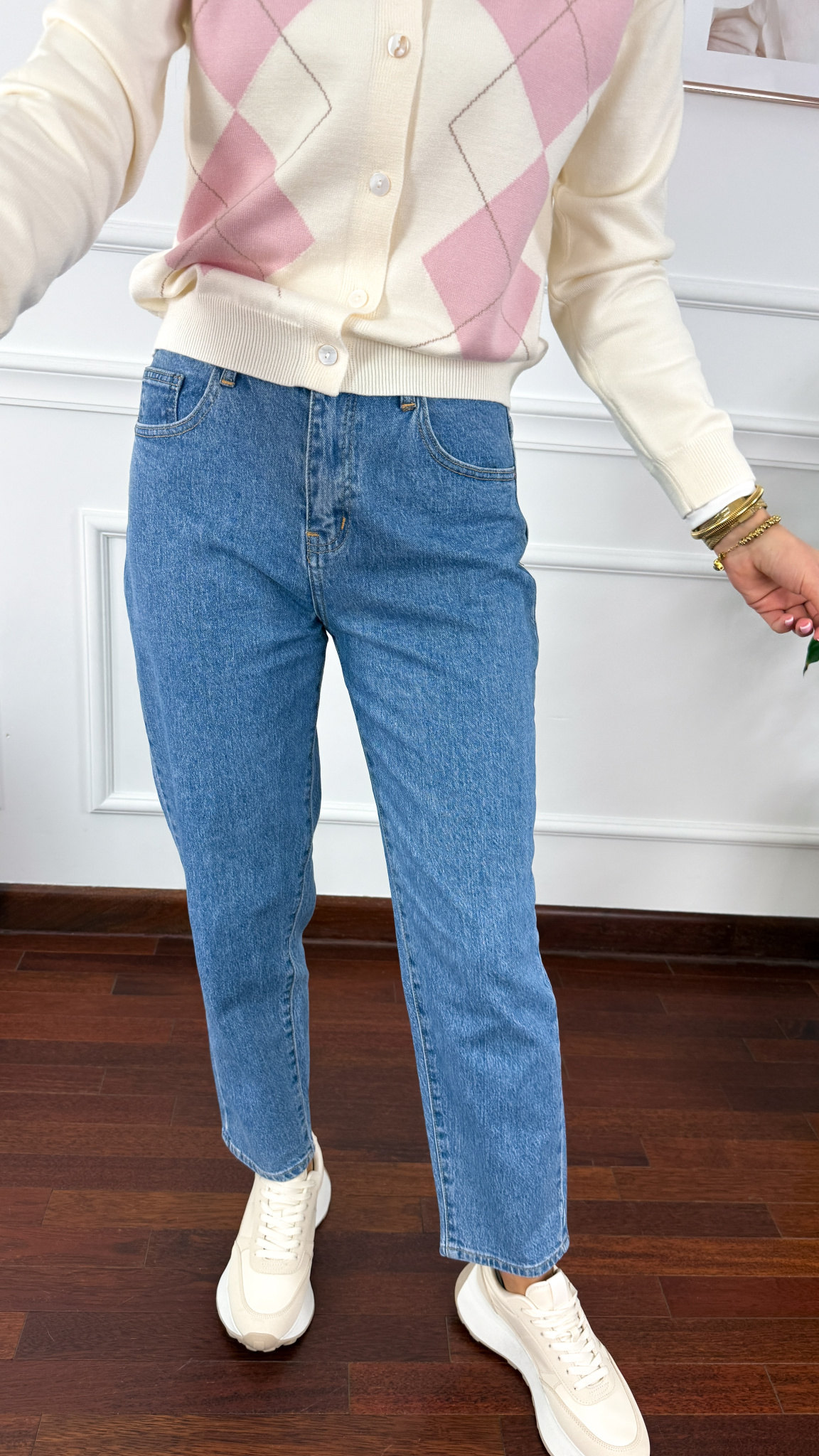 Jeansowe spodnie Vibe mom fit denim