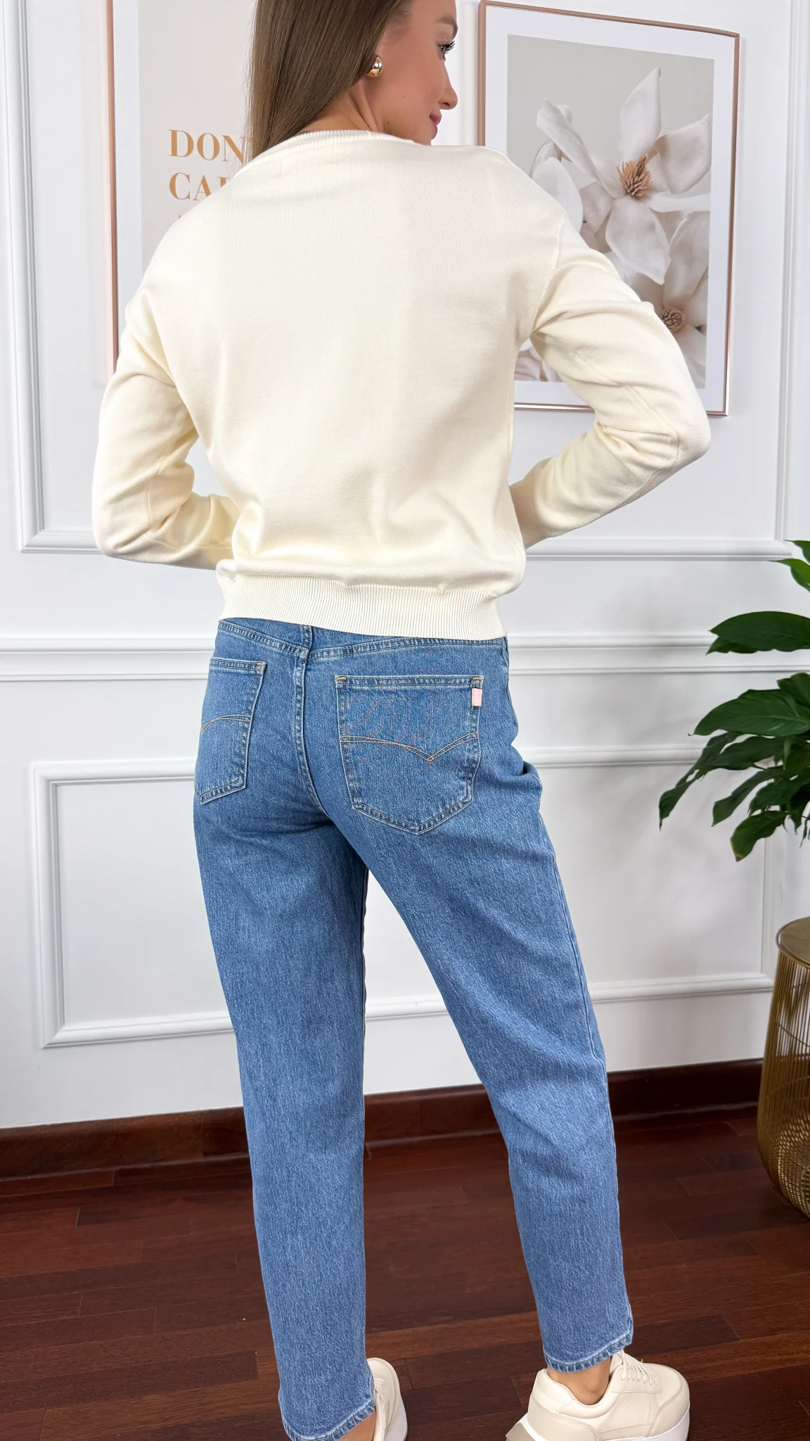 Jeansowe spodnie Vibe mom fit denim