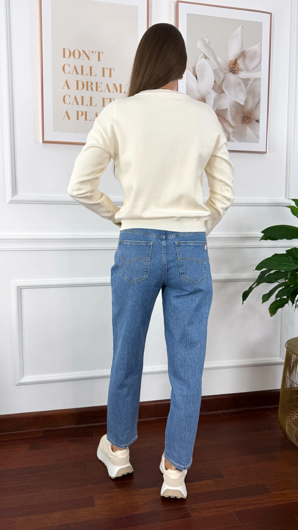 Jeansowe spodnie Vibe mom fit denim