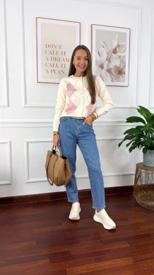 Jeansowe spodnie Vibe mom fit denim