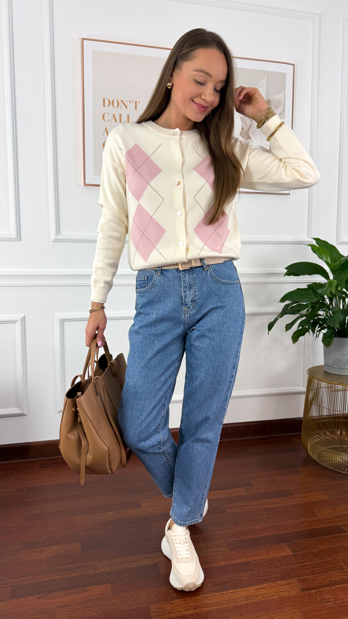 Jeansowe spodnie Vibe mom fit denim