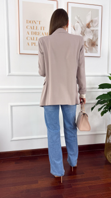 Dwurzędowa marynarka Nadya pudrowy róż