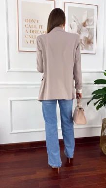 Dwurzędowa marynarka Nadya pudrowy róż