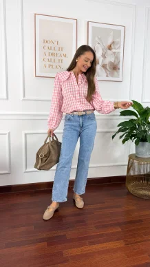 Jeansowe spodnie Jemma straight leg