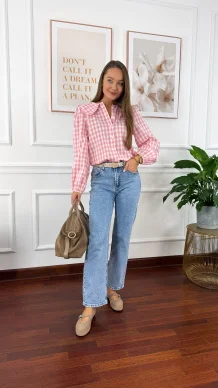 Jeansowe spodnie Jemma straight leg