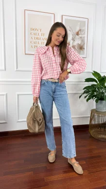 Jeansowe spodnie Jemma straight leg