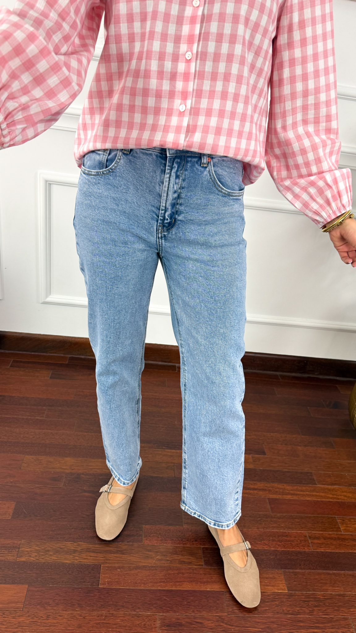 Jeansowe spodnie Jemma straight leg