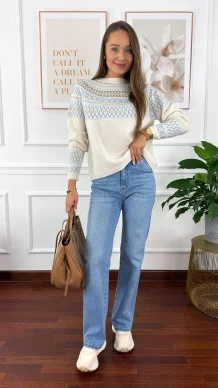 Spodnie Betty wide leg denim