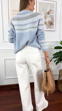 Spodnie Nancy wide leg białe