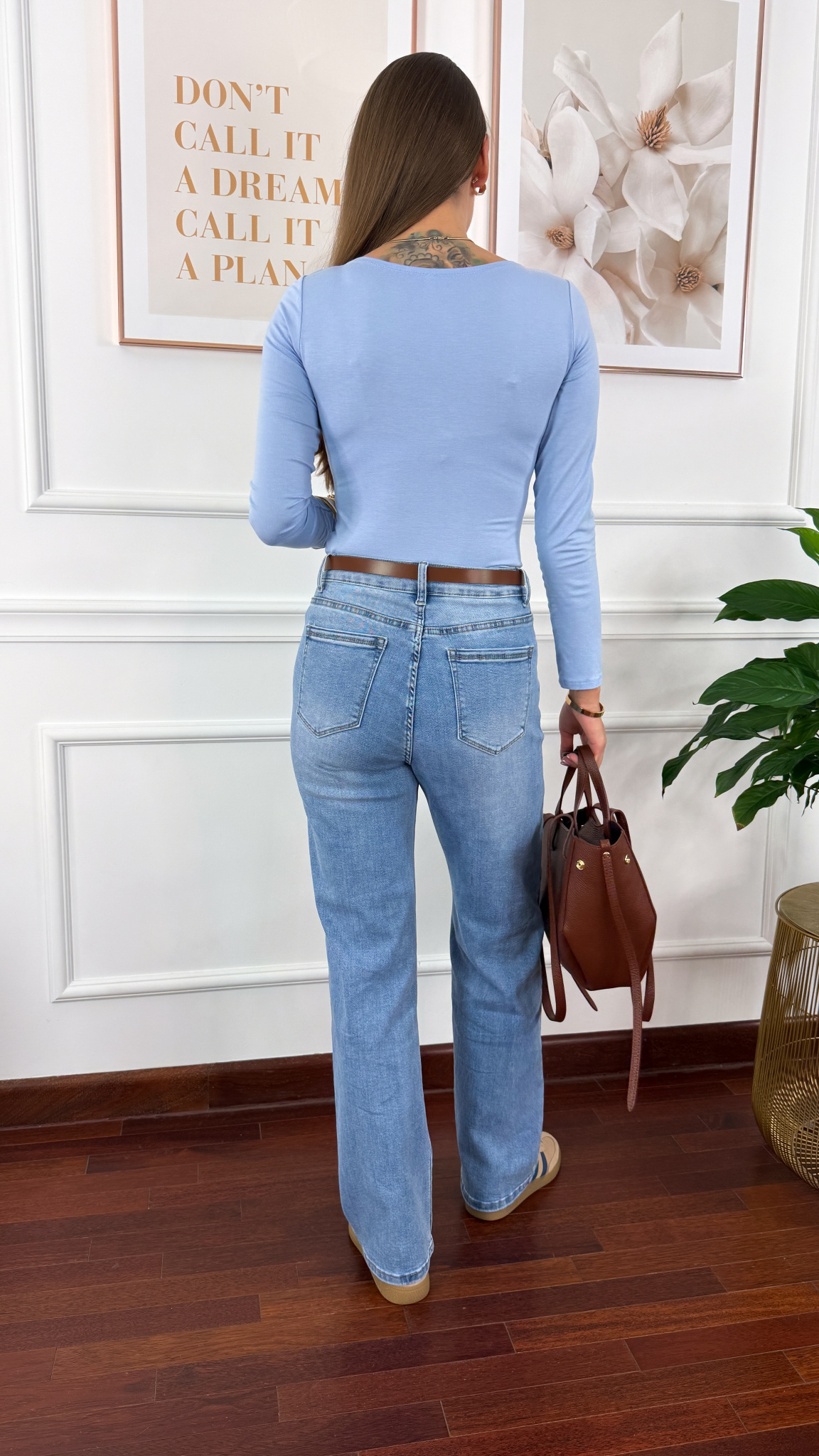 Wiskozowa bluzka Lola błękitna