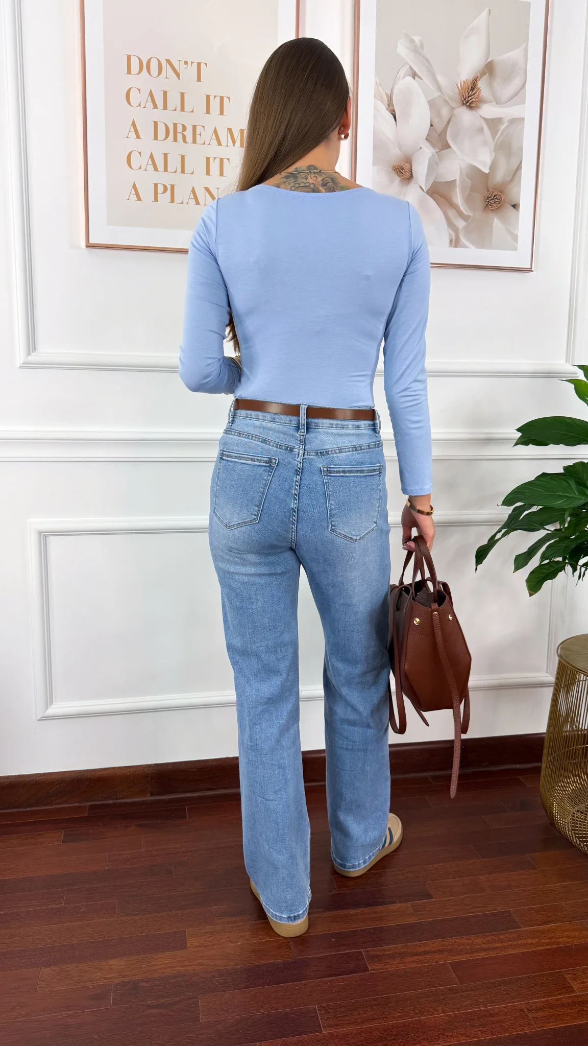 Wiskozowa bluzka Lola błękitna