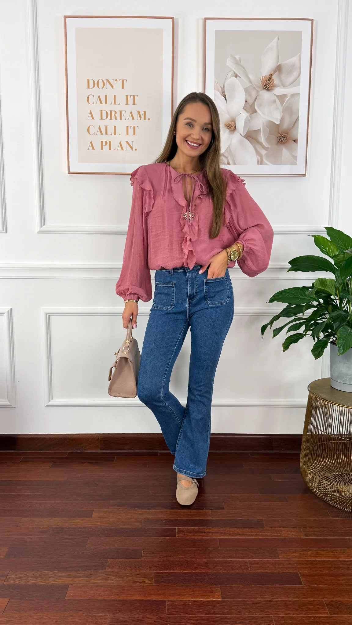 Spodnie dzwony Wendy denim